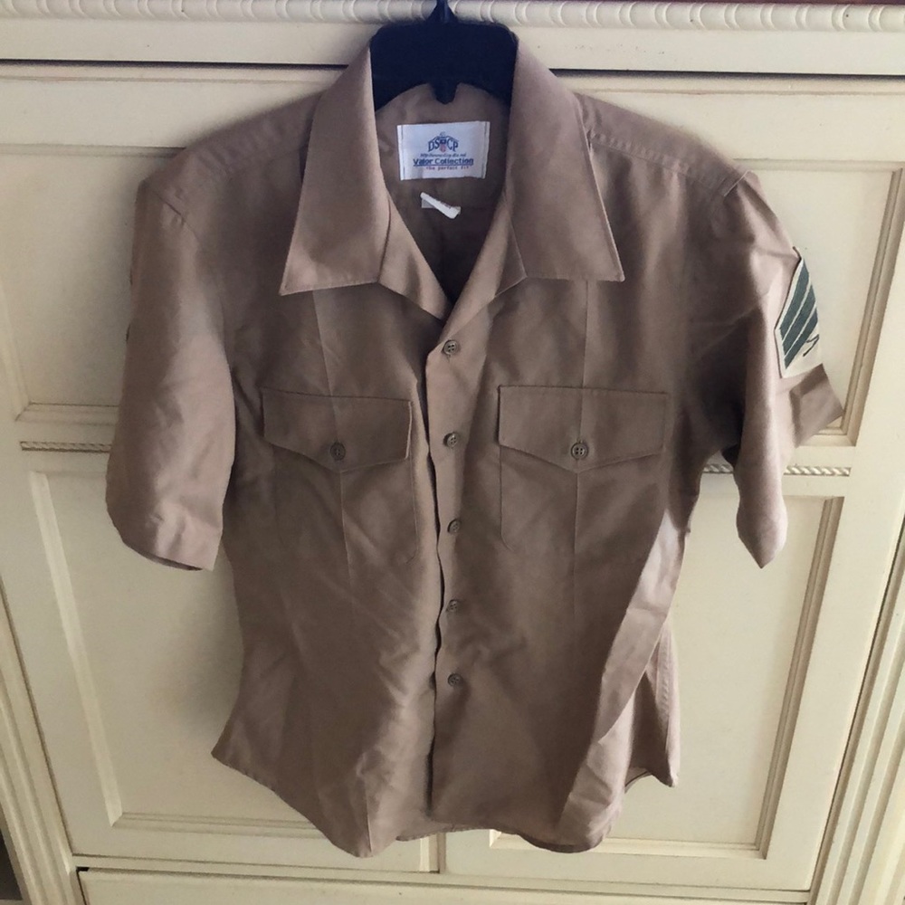 DSCP Valor Collection Short Sleeve Khaki Military Shirt